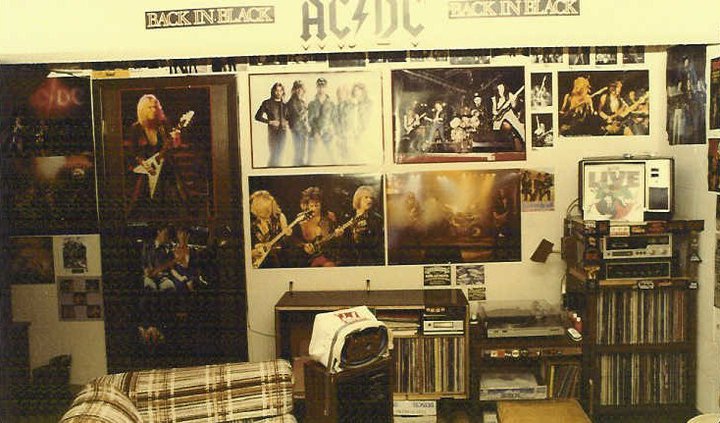 Wade Brooks’s heavy metal bedroom at his dad’s Genesta Walk townhouse in 1981, photograph 2