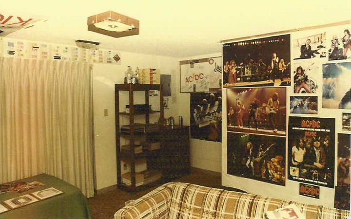 Wade Brooks’s heavy metal bedroom at his dad’s Genesta Walk townhouse in 1981, photograph 3