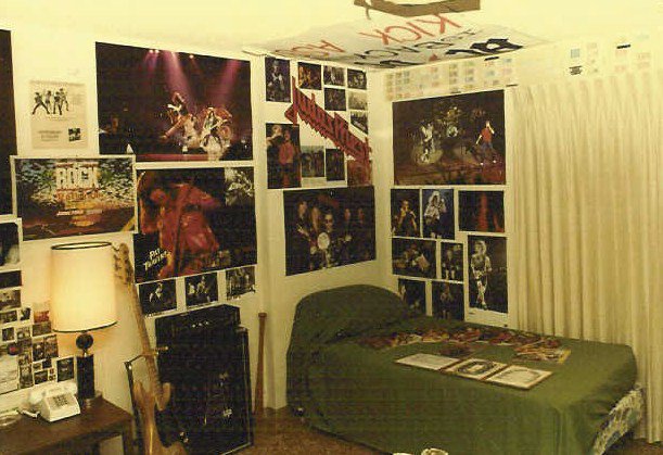 Wade Brooks’s heavy metal bedroom at his dad’s Genesta Walk townhouse in 1981, photograph 6