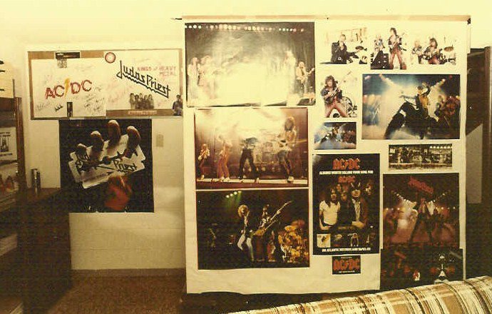 Wade Brooks’s heavy metal bedroom at his dad’s Genesta Walk townhouse in 1981, photograph 8