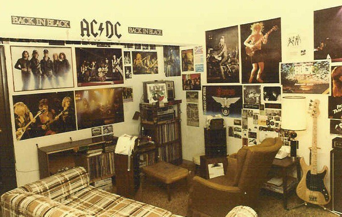 Wade Brooks’s heavy metal bedroom at his dad’s Genesta Walk townhouse in 1981, photograph 11