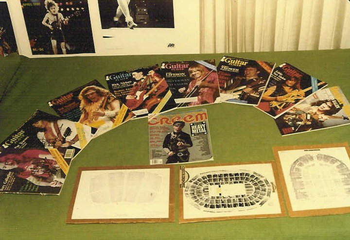 Wade Brooks’s heavy metal bedroom at his dad’s Genesta Walk townhouse in 1981, photograph 12