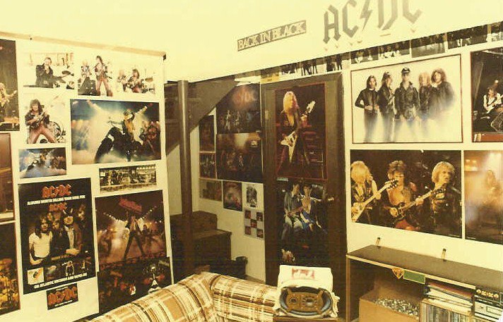 Wade Brooks’s heavy metal bedroom at his dad’s Genesta Walk townhouse in 1981, photograph 14